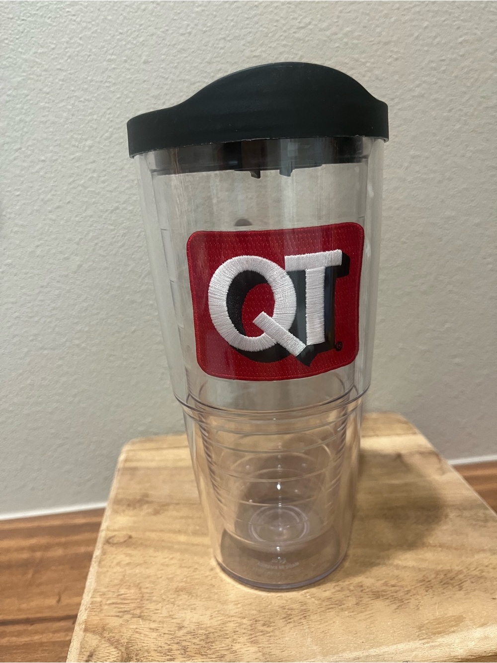 QT Tervis CUP 24 oz Clear Travel Tumbler - Transparent “folds of honor”